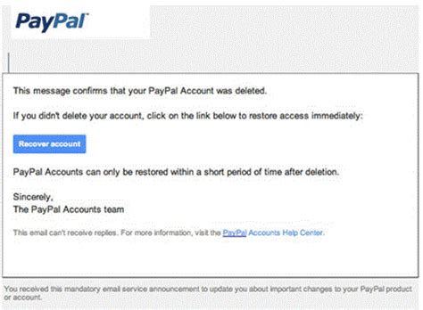 Article: How to Spot a Fake PayPal Email .